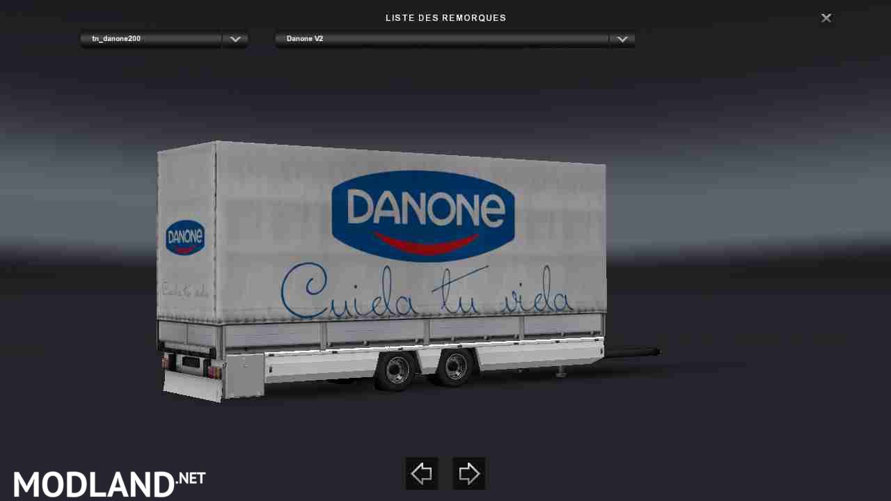 Trailer Tandem Danone V2 For ETS2 1.31