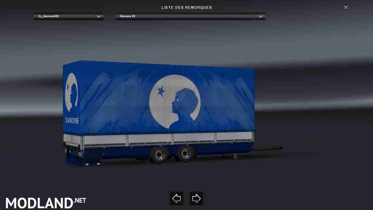 Trailer-Tandem Danone V3 For ETS2 1.31