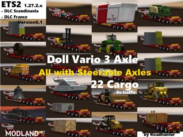 Doll Vario 3Achs with new backlight and in traffic