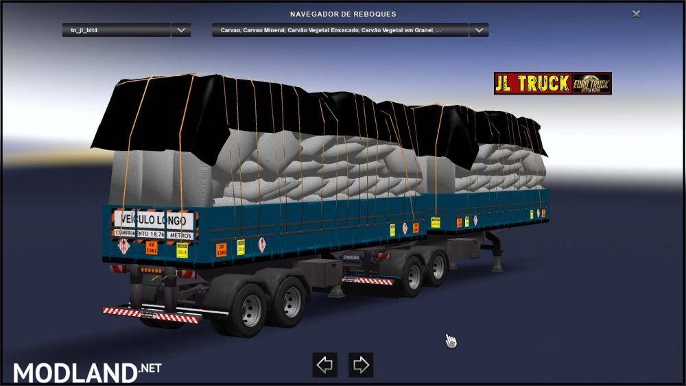 Double Articulated Trailer to Traffic and Cargo