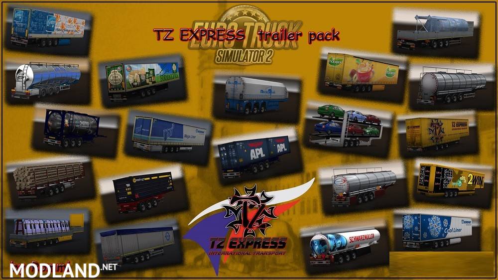 ETS2 TZ Trailers Pack (1.28.x)