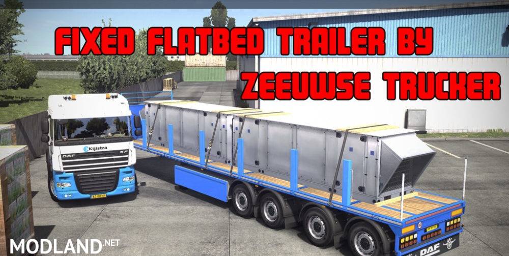 Fixed Flatbed Trailer by Zeeuwse Trucker