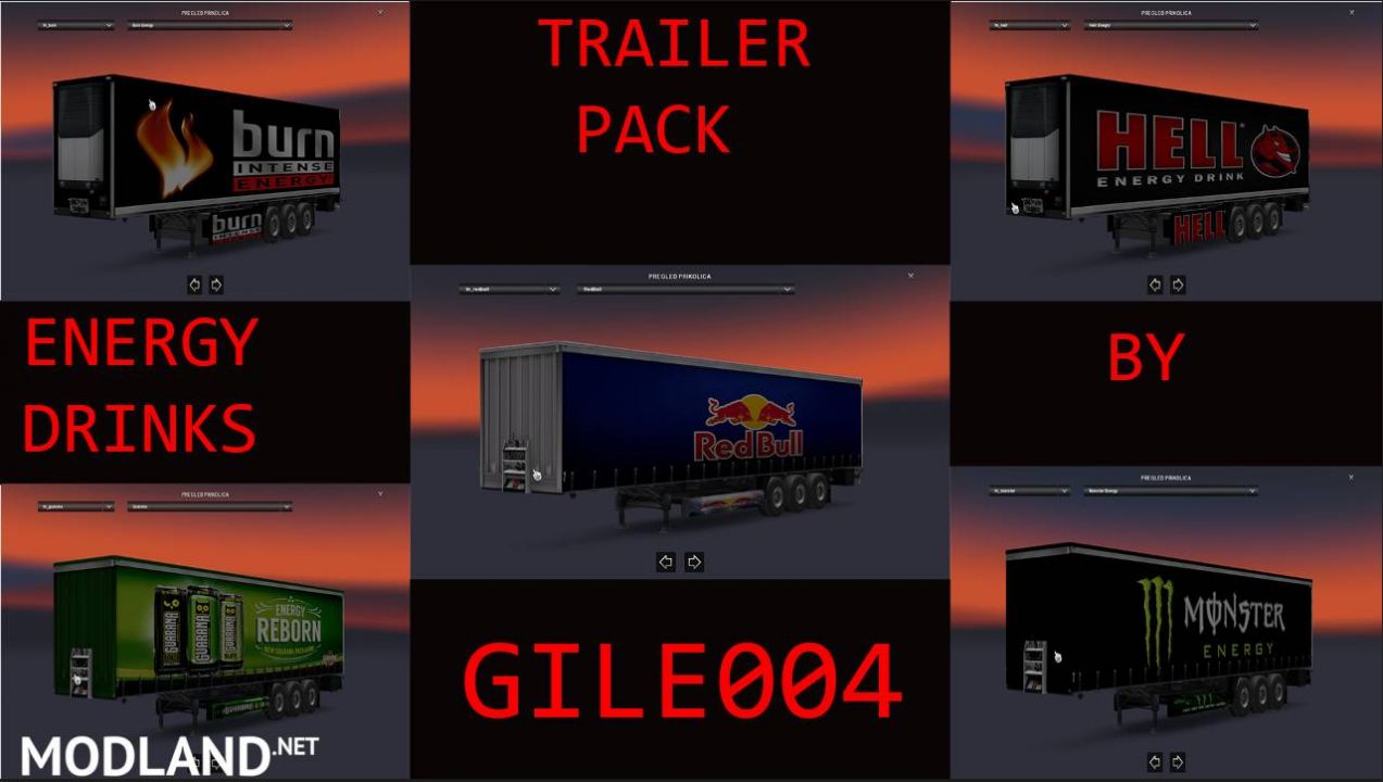 Energy Drinks Trailer Pack By Gile004  