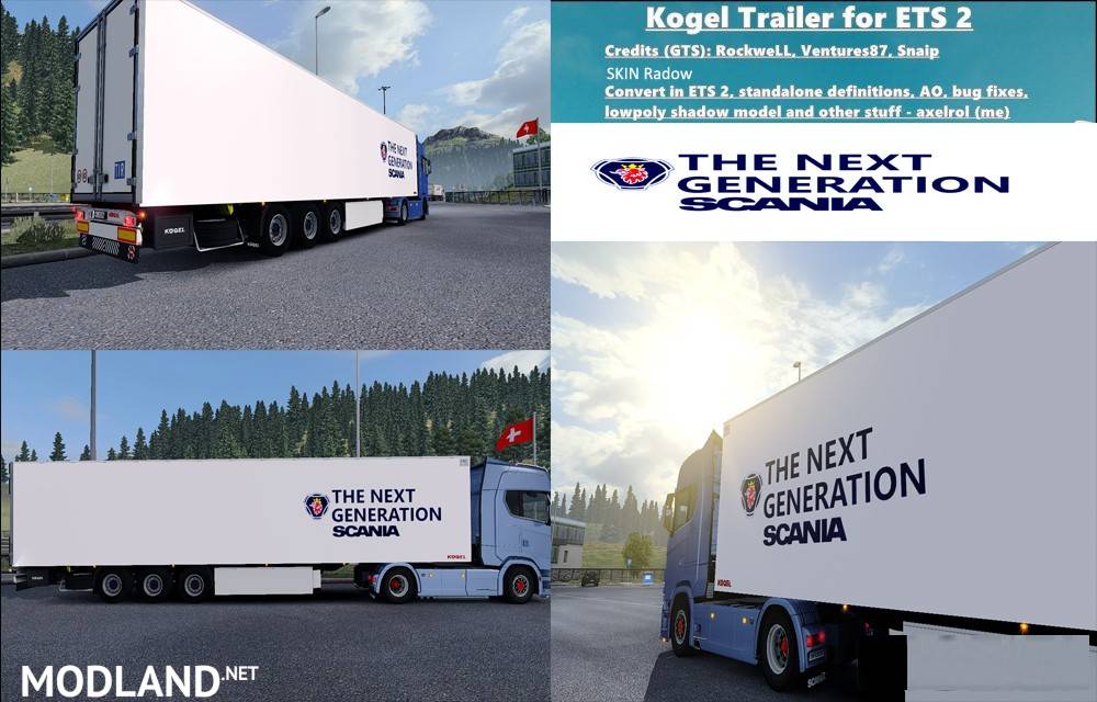 Next Generation Scania Trailer Kogel
