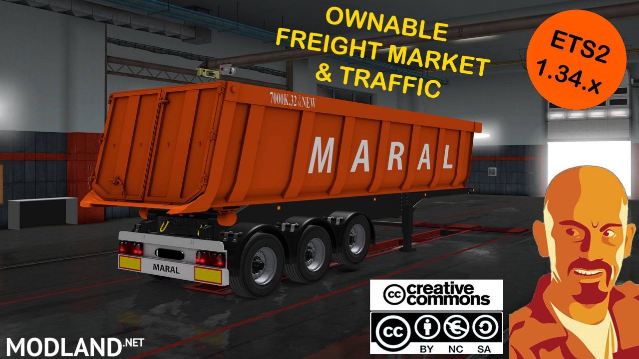 MARAL TIPPER TRAILER REWORKED ETS2 1.34.x