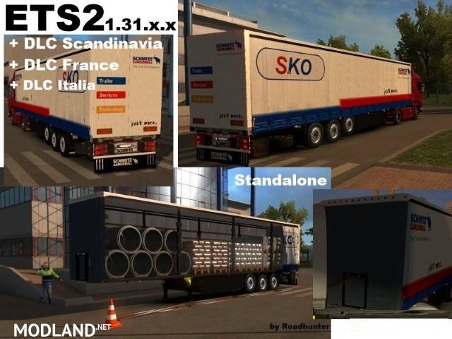 Schmitz S.KO Planenauflieger mit Baumaterial Version 4