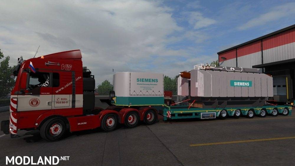Schwerlast Siemens Trafo Trailer