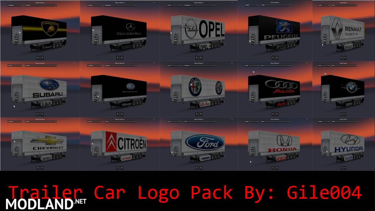Cars Logo Trailer Pack By Gile004  