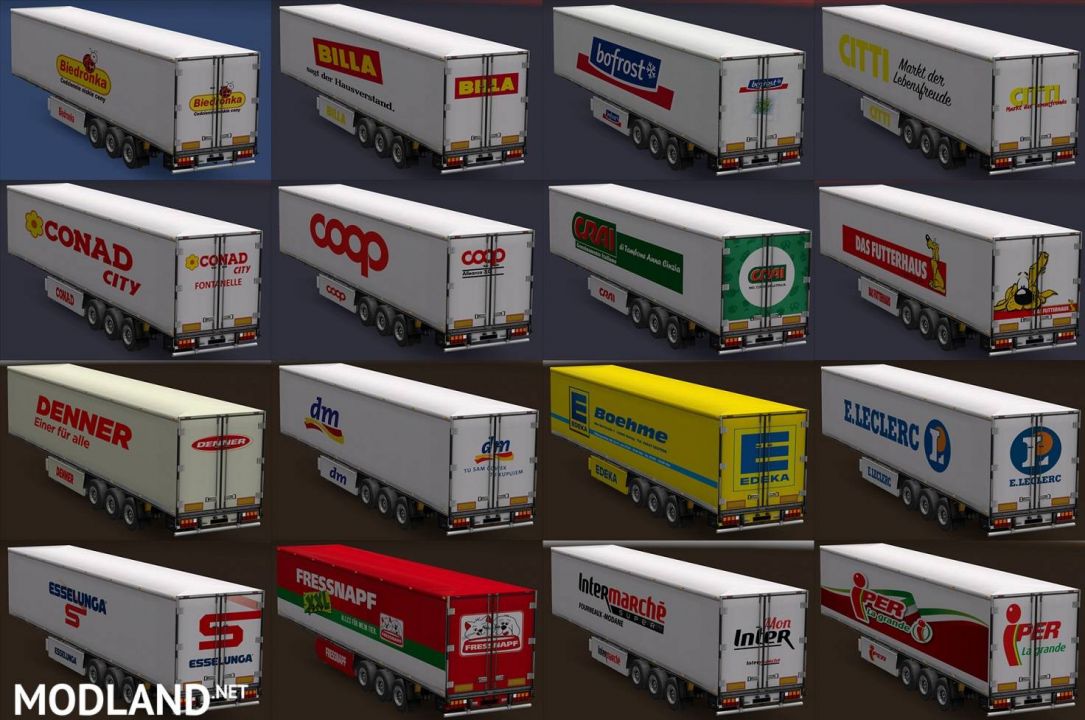 European supermarket trailers