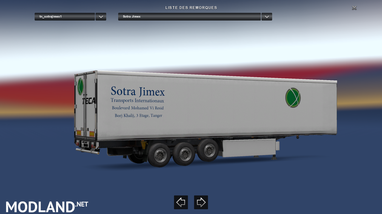 Trailer Krone Fridge SotraJimex For ETS2 1.30