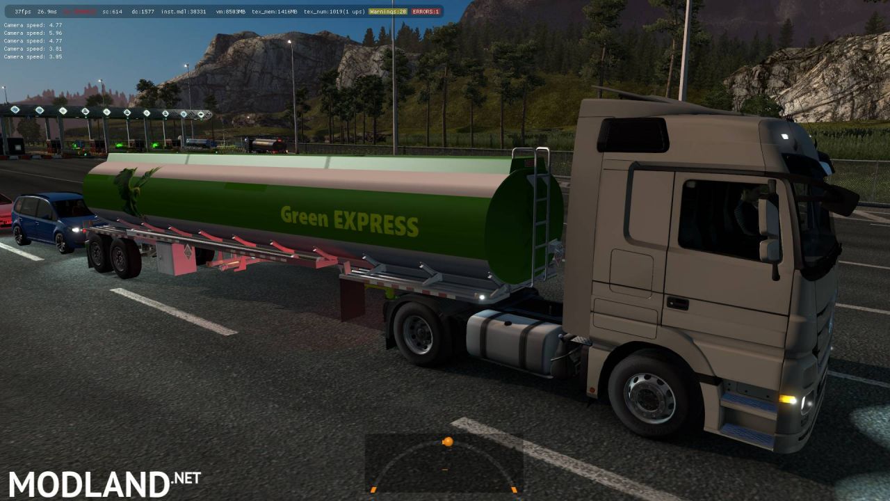 B4RT Heil Tanker Trailer 2axles in traffic ETS2 1.35.x