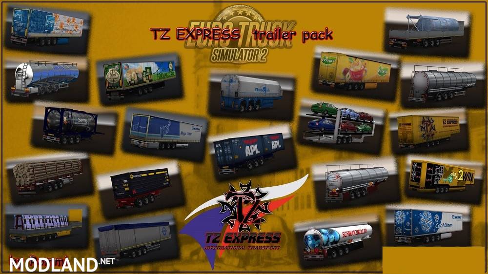 ETS2 TZ Trailers Pack (1.28.x) BETA