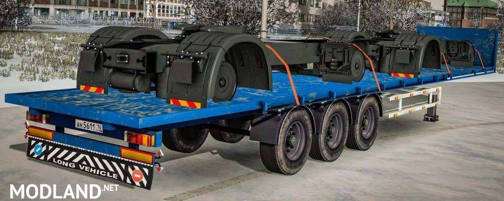Trailer with Chassis Load + dirty Wheels