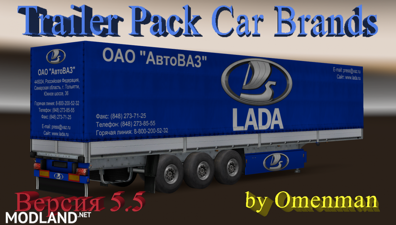Trailer Pack Car Brands 5.5 (for version 1.24)