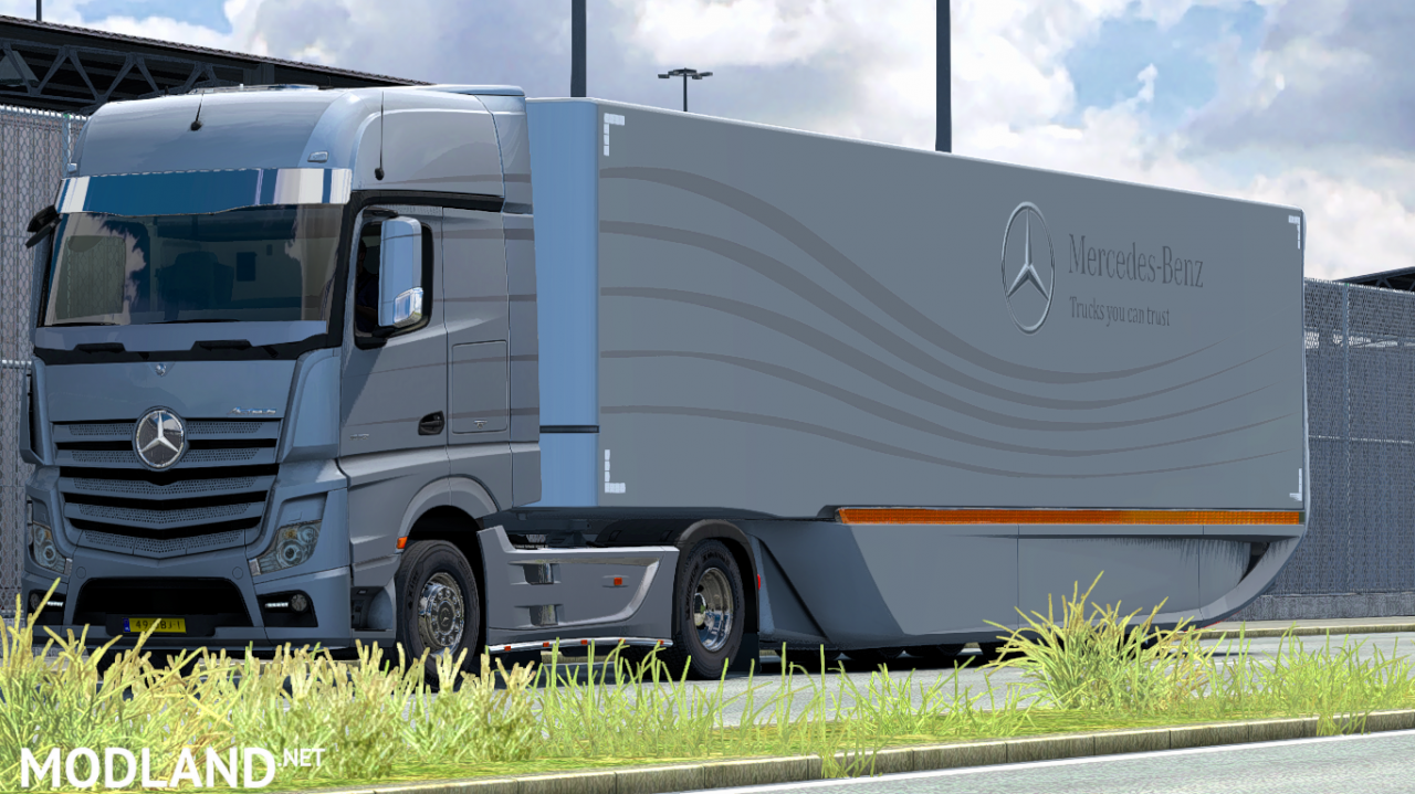Mercedes AeroDynamic Trailer v1.2 ETS2 1.38