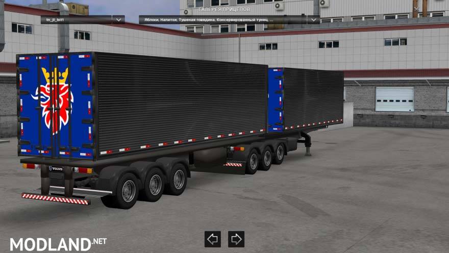 Paсk double trailers