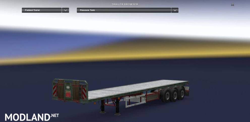 Empty & 1 ton for Flatbed trailer (Multiplayer & Singleplayer)