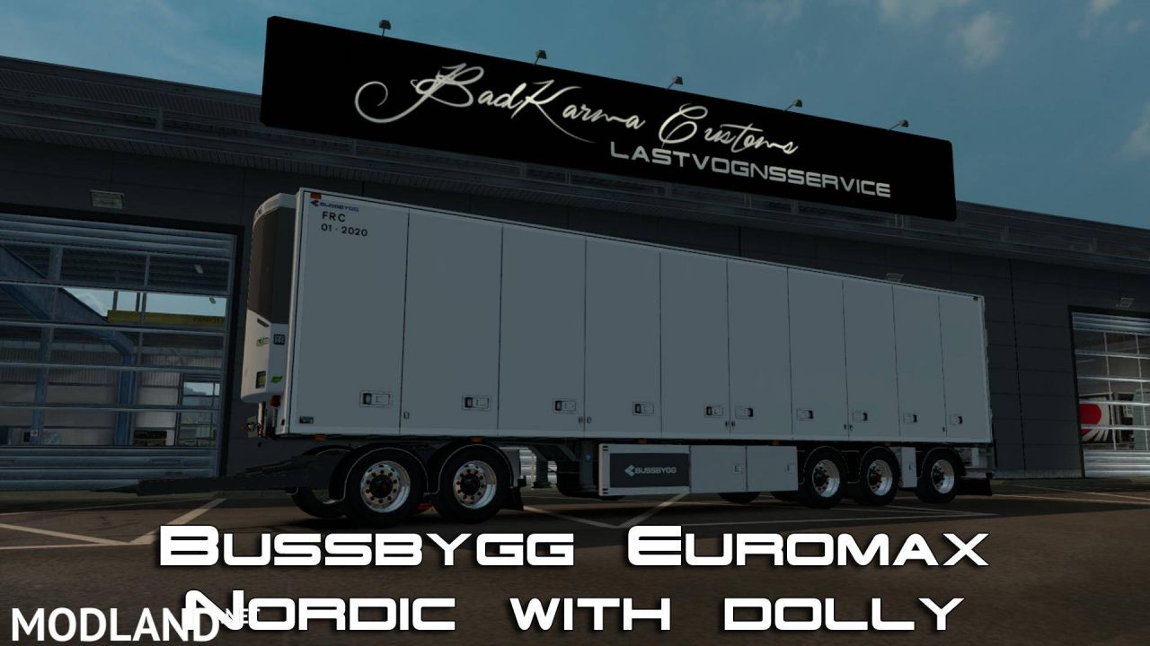 Bussbygg Euromax Nordic Trailer with dolly v1.0 1.28-1.30