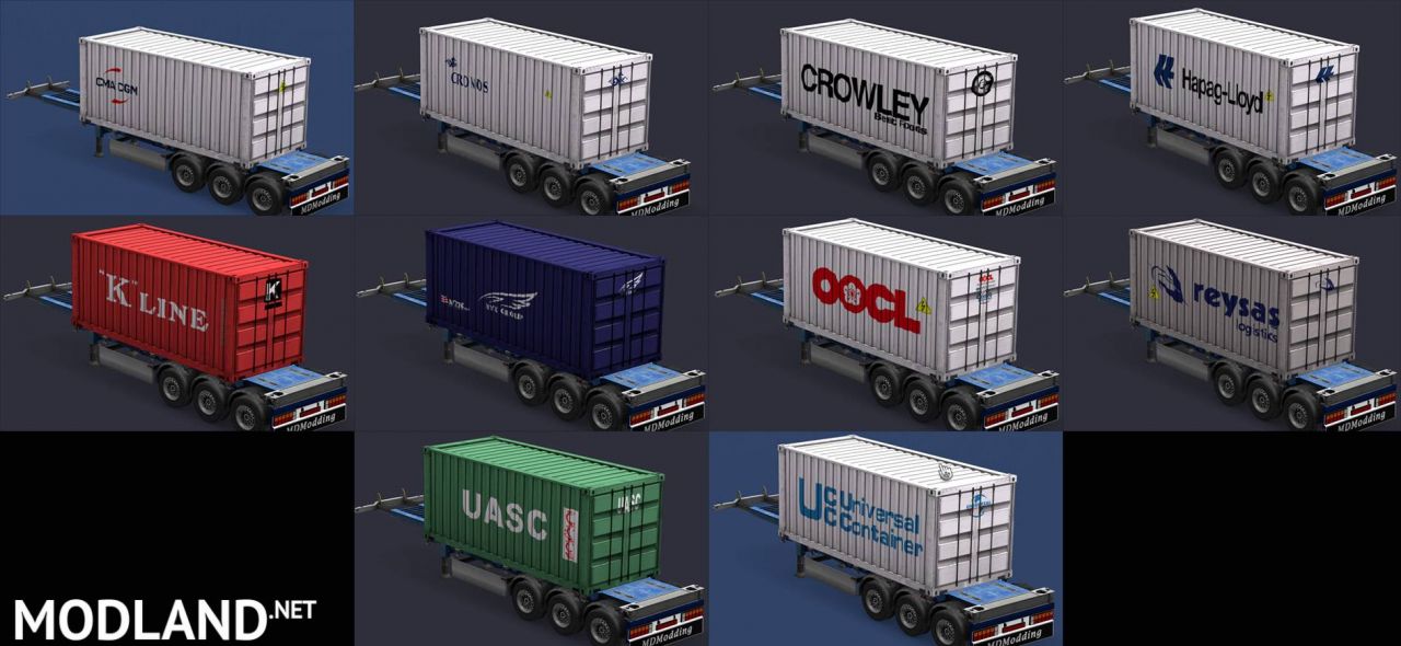 Containers of real companies
