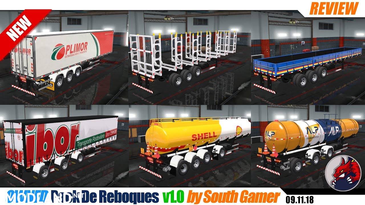 Pack De Reboques v1.0 by South Gamer