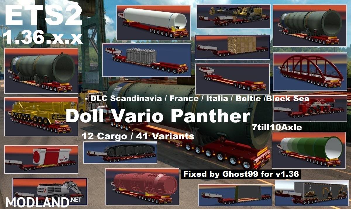 Doll Vario Panther 7-10 Axle for ETS 2