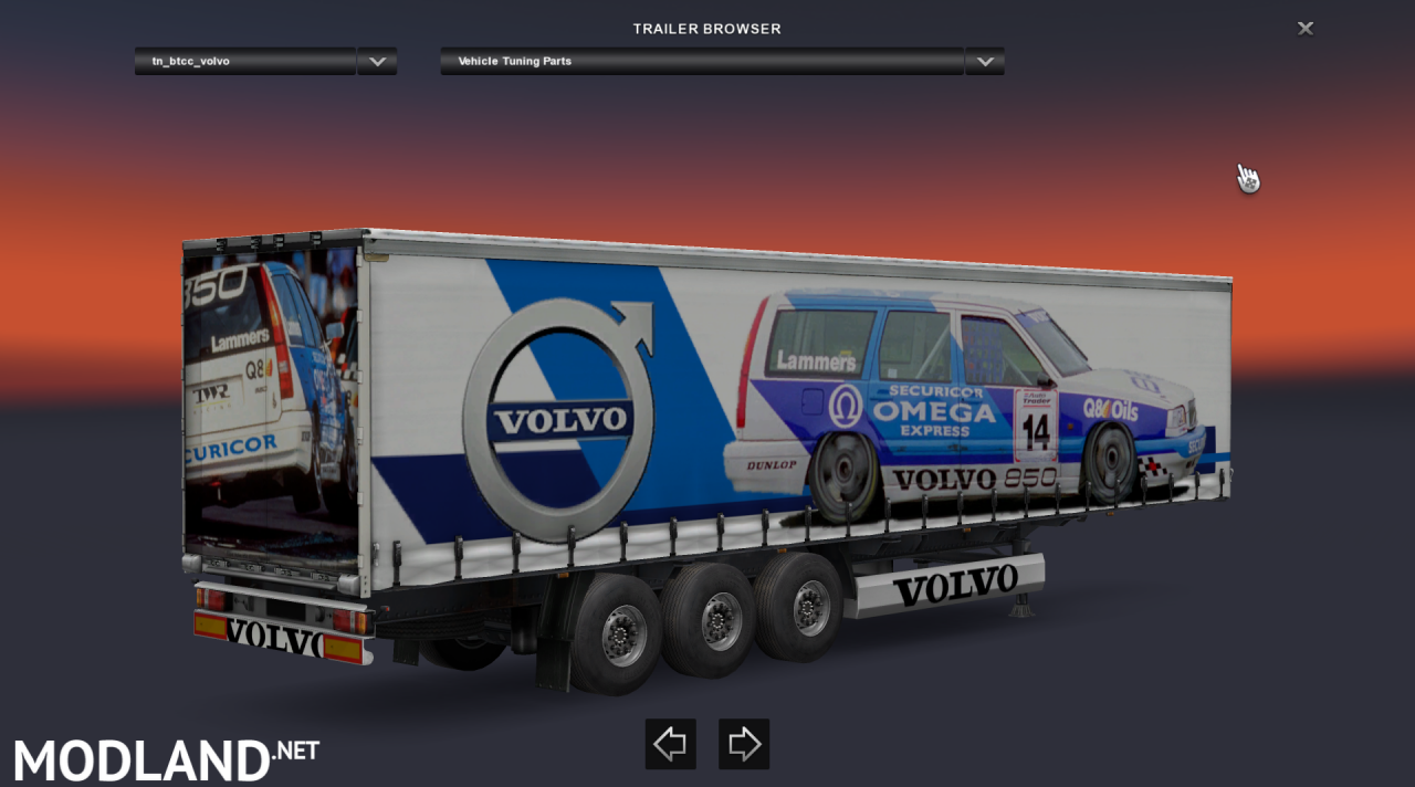Volvo 850 BTCC Skin , Cargo is tuning parts.