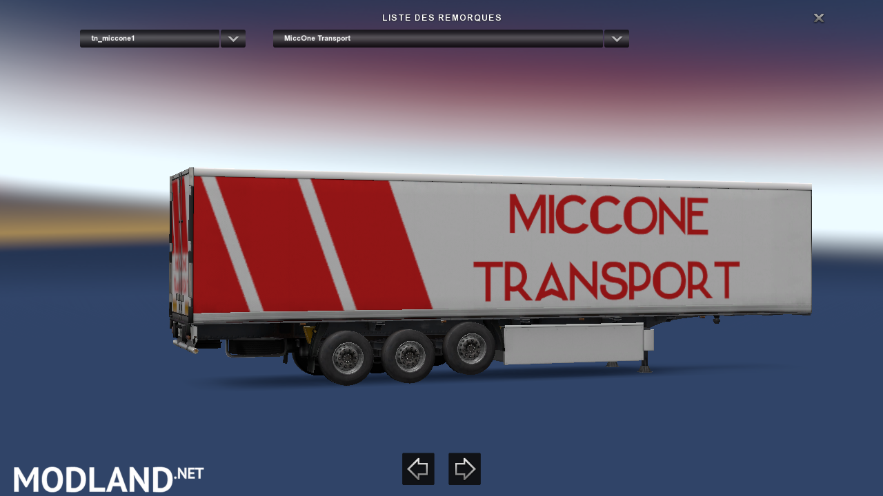 Trailer MiCCOne Transport For ETS2 1.30.2.x