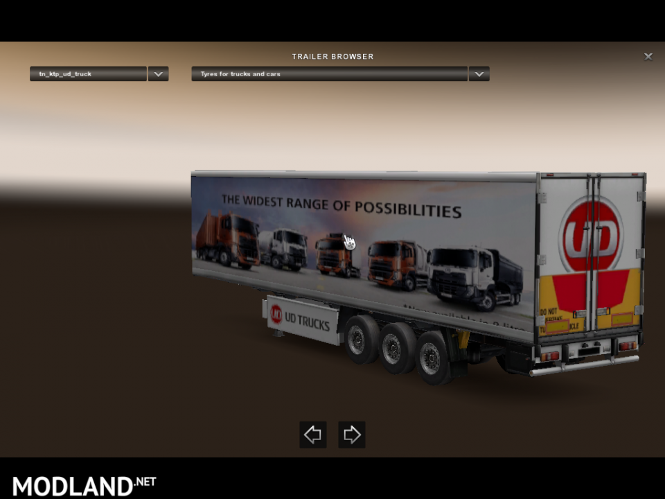 UD Trucks trailer 