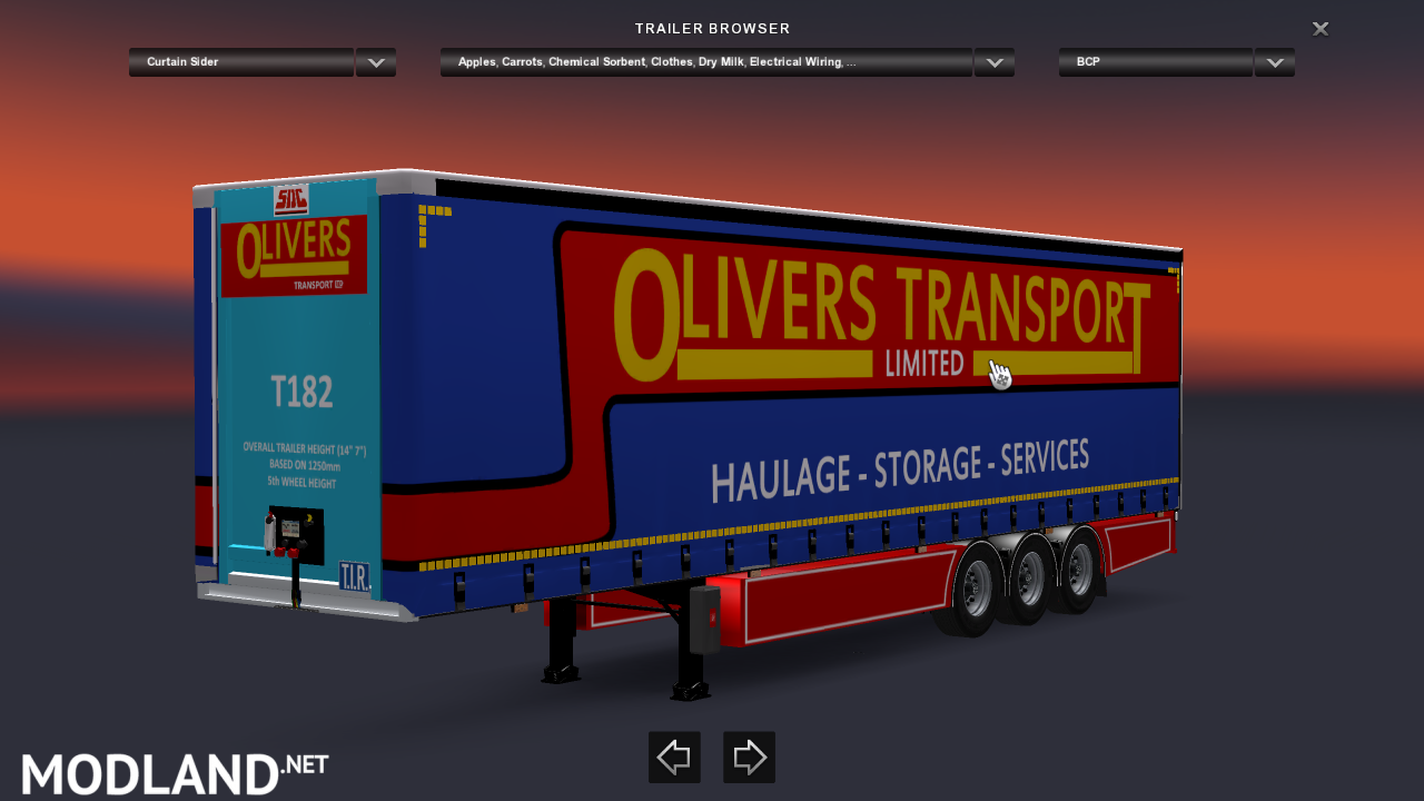 Olivers Transport sdc Trailer