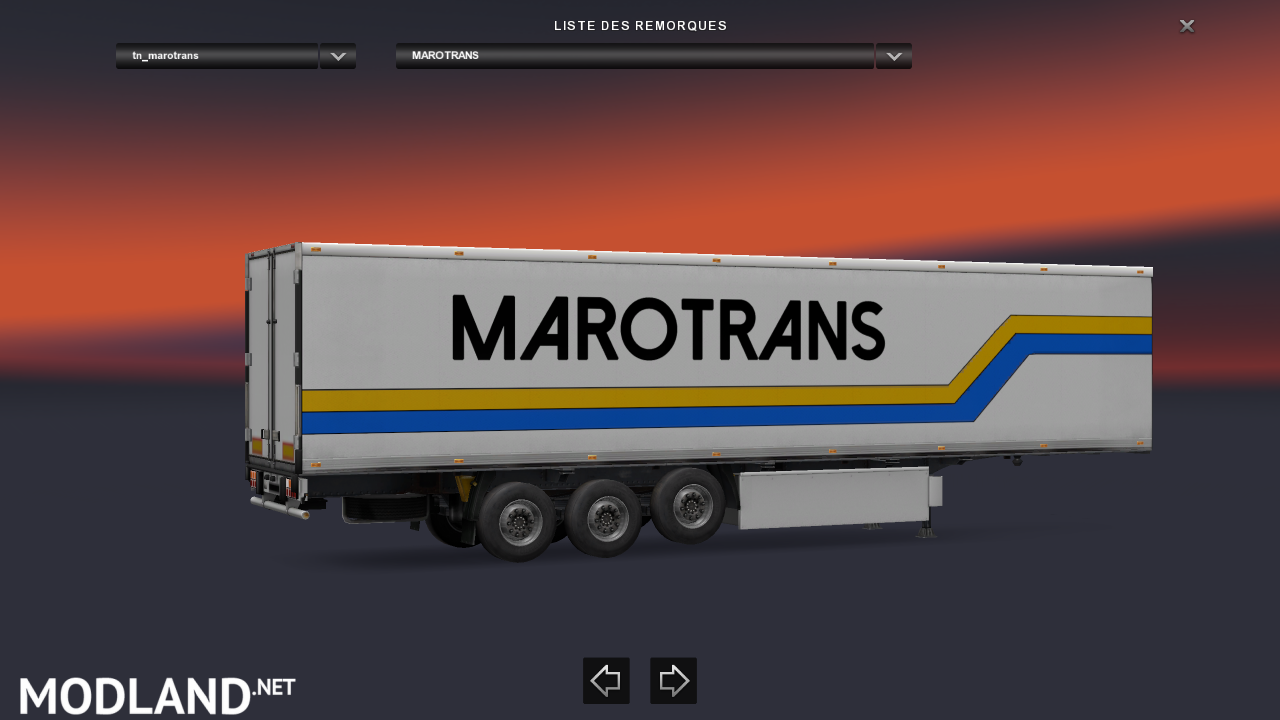 Trailer MAROTRANS For ETS2 1.30.2.9s