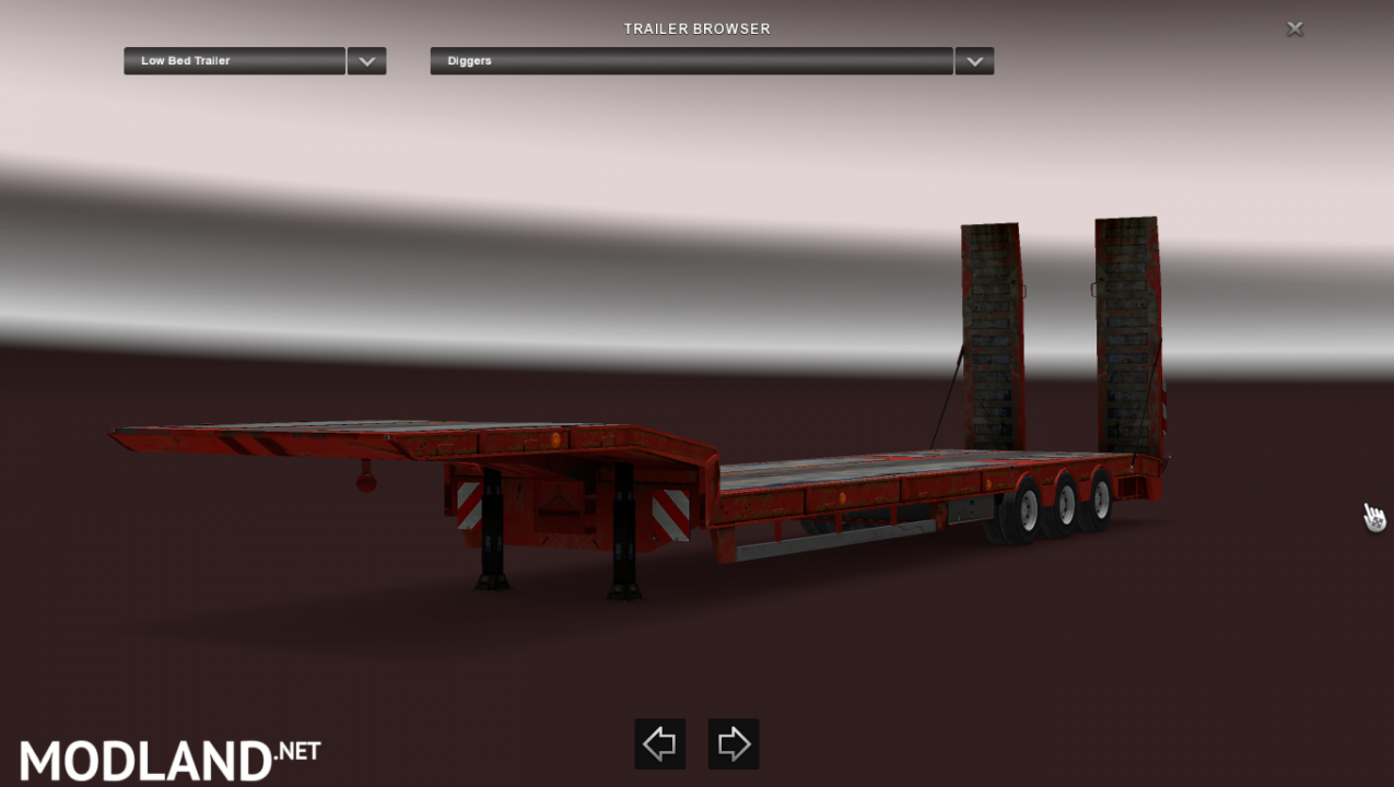 Empty Lowbed Trailer for multiplayer