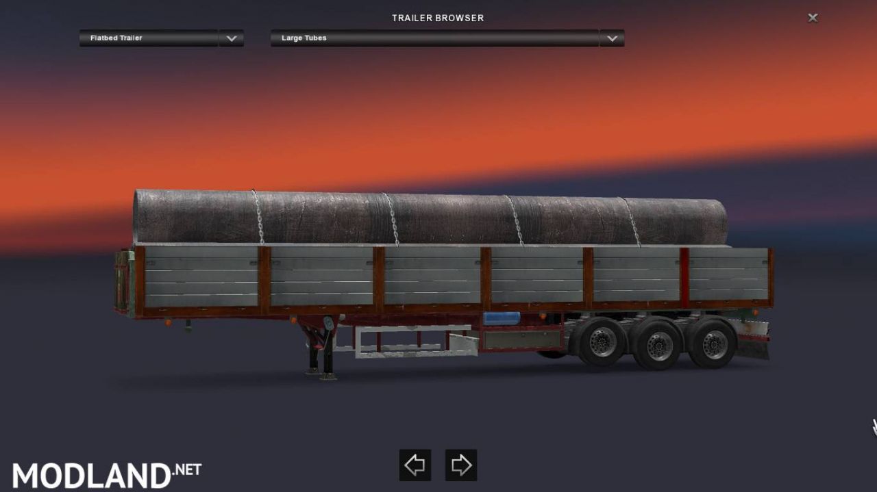 Flat bed with wooden fence