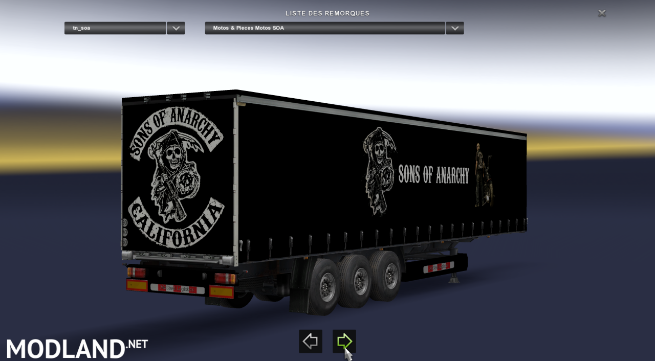 Trailer Motorbikes and Parts of SOA