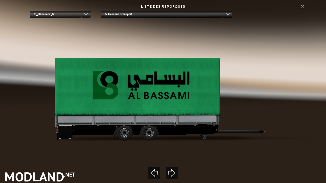 Trailer-Tandem Al Bassami Transport V1 For ETS2 1.31