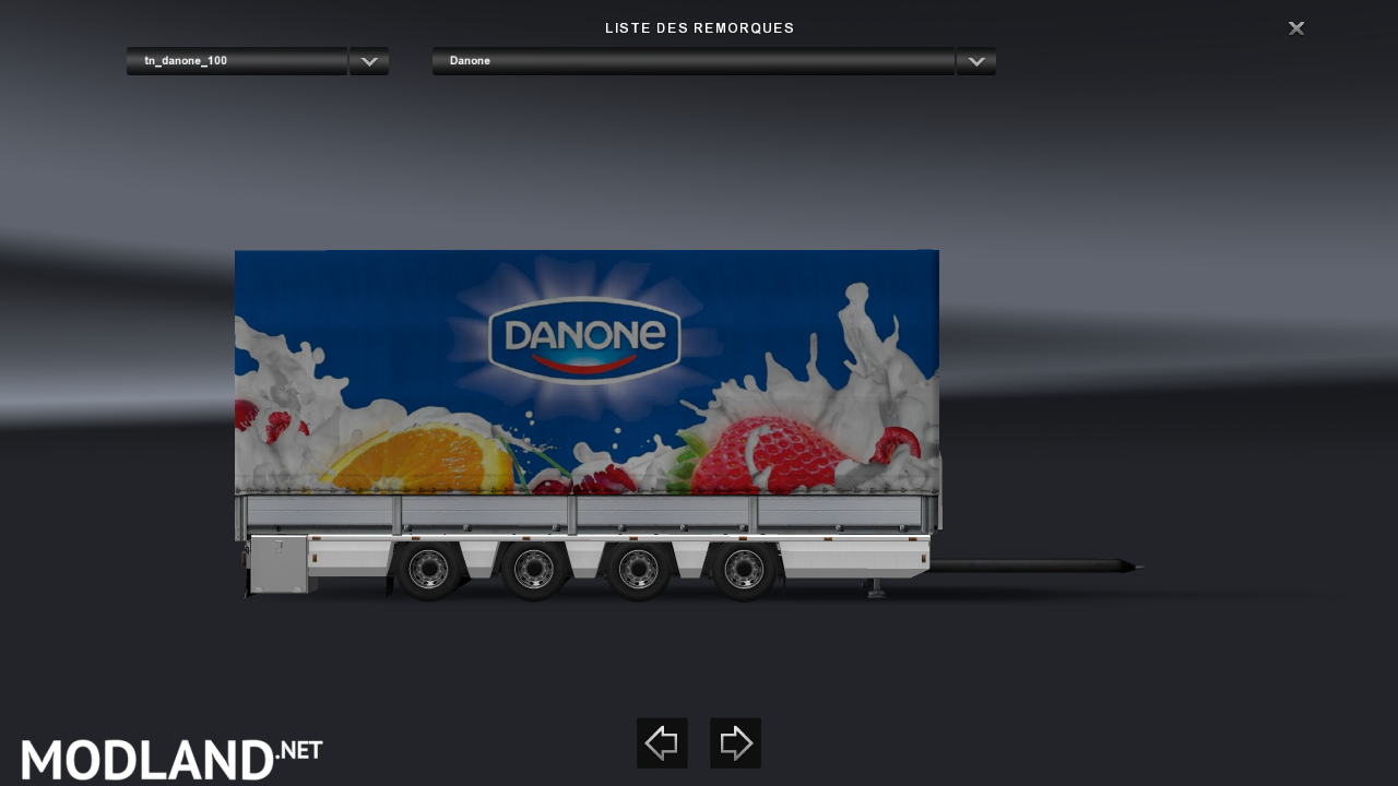 Trailer-Tandem Danone V1 For ETS2 1.31