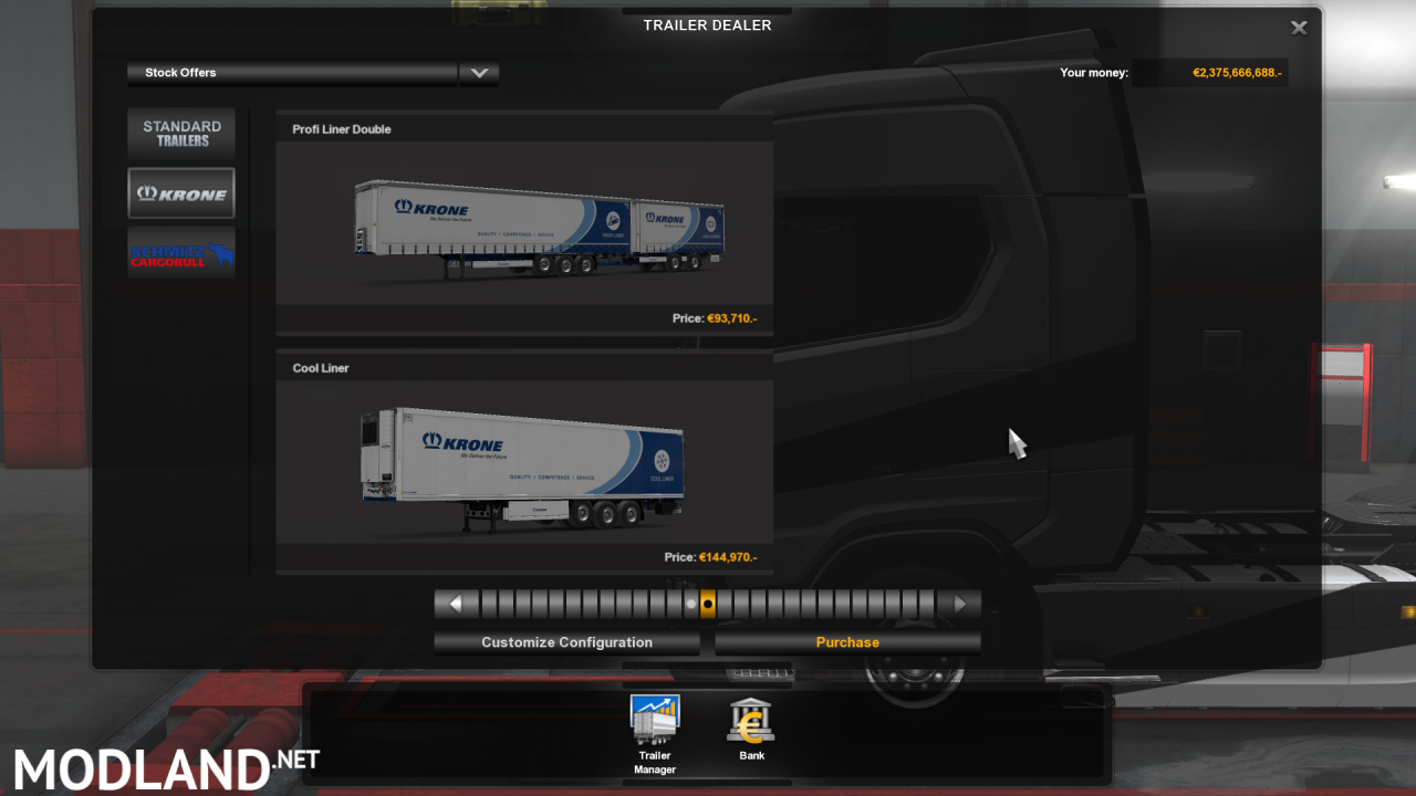 Unlocked Double Trailers [Krone and Standard SCS] â€“ 1.33.x
