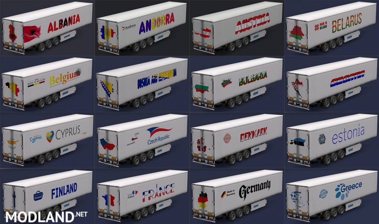 Trailers of all European countries