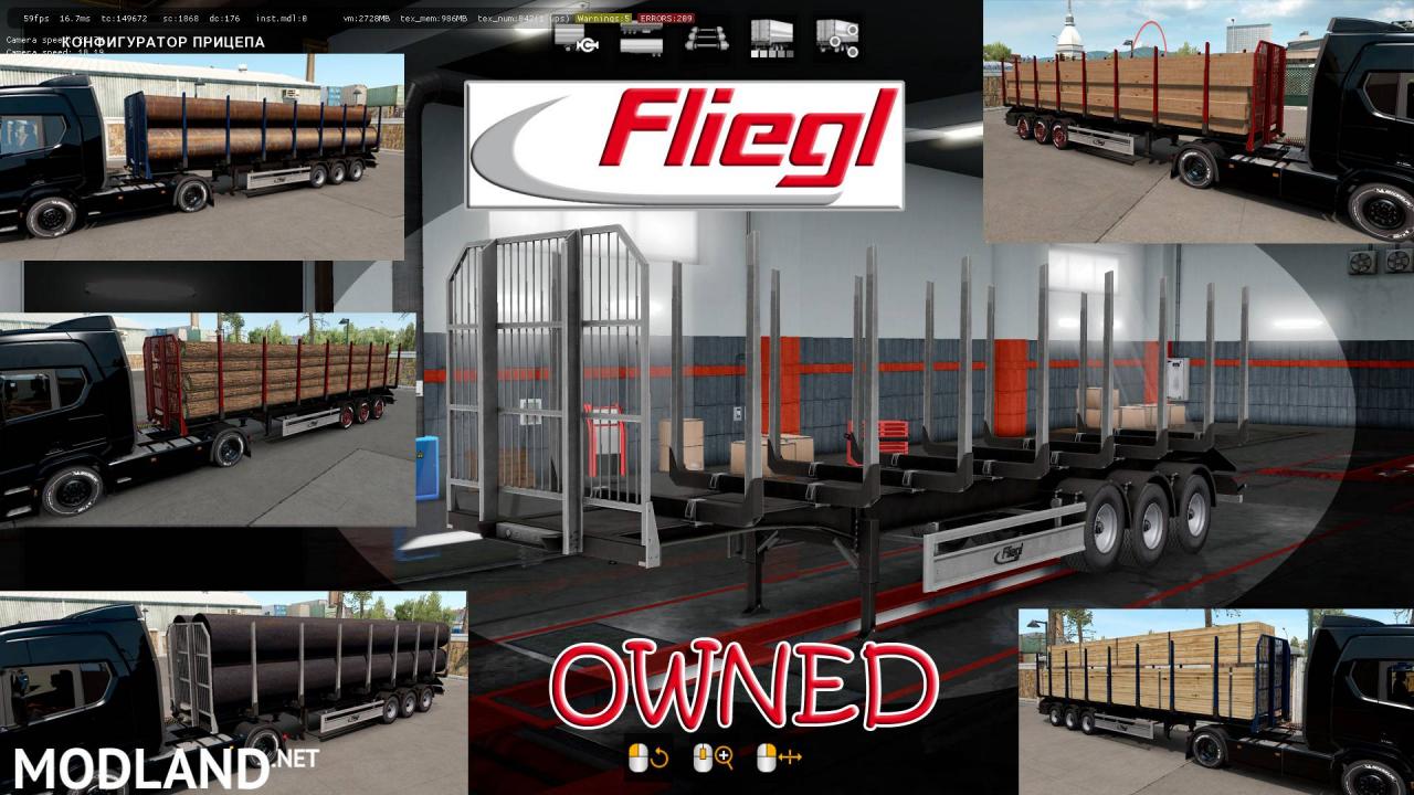 Ownable log trailer Fliegl