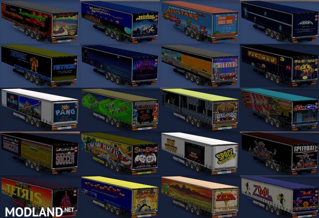 Retro video game trailers pack