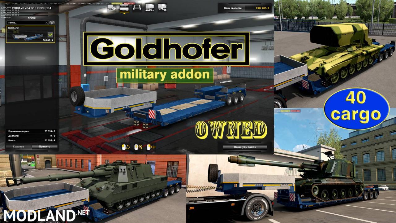 Military Addon for Ownable Trailer Goldhofer