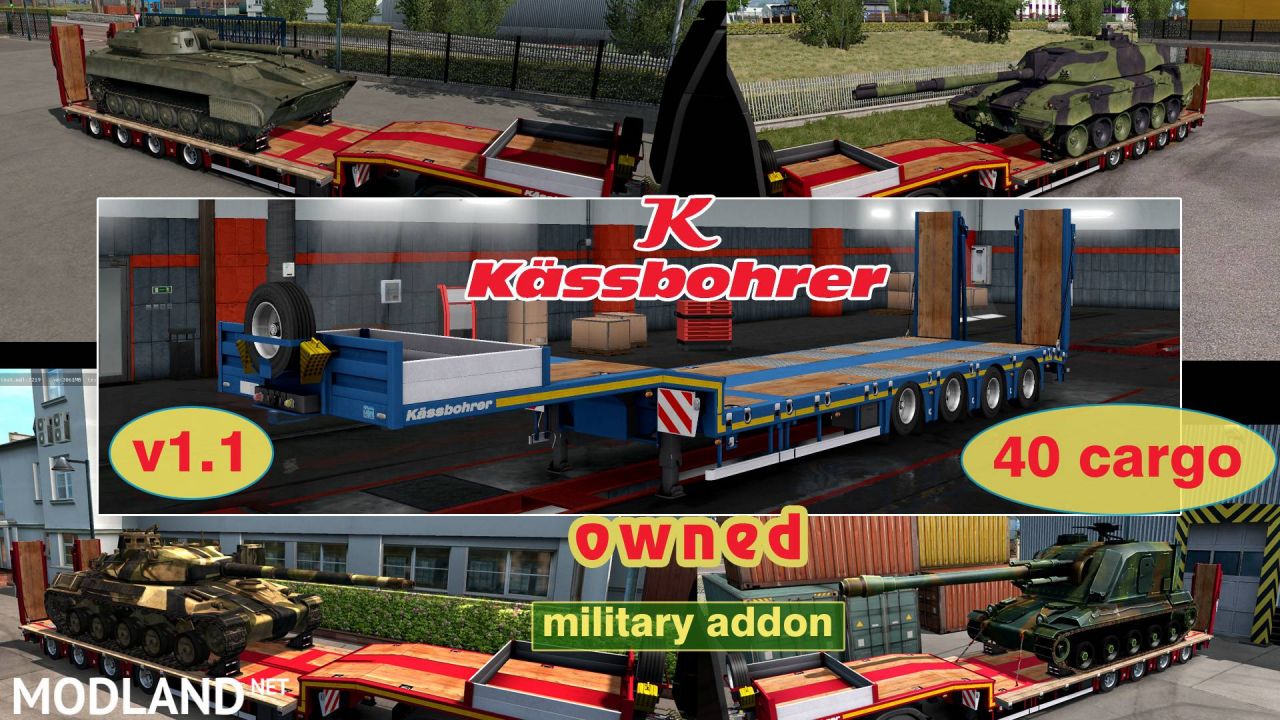 Military Addon for Ownable Trailer Kassbohrer LB4E