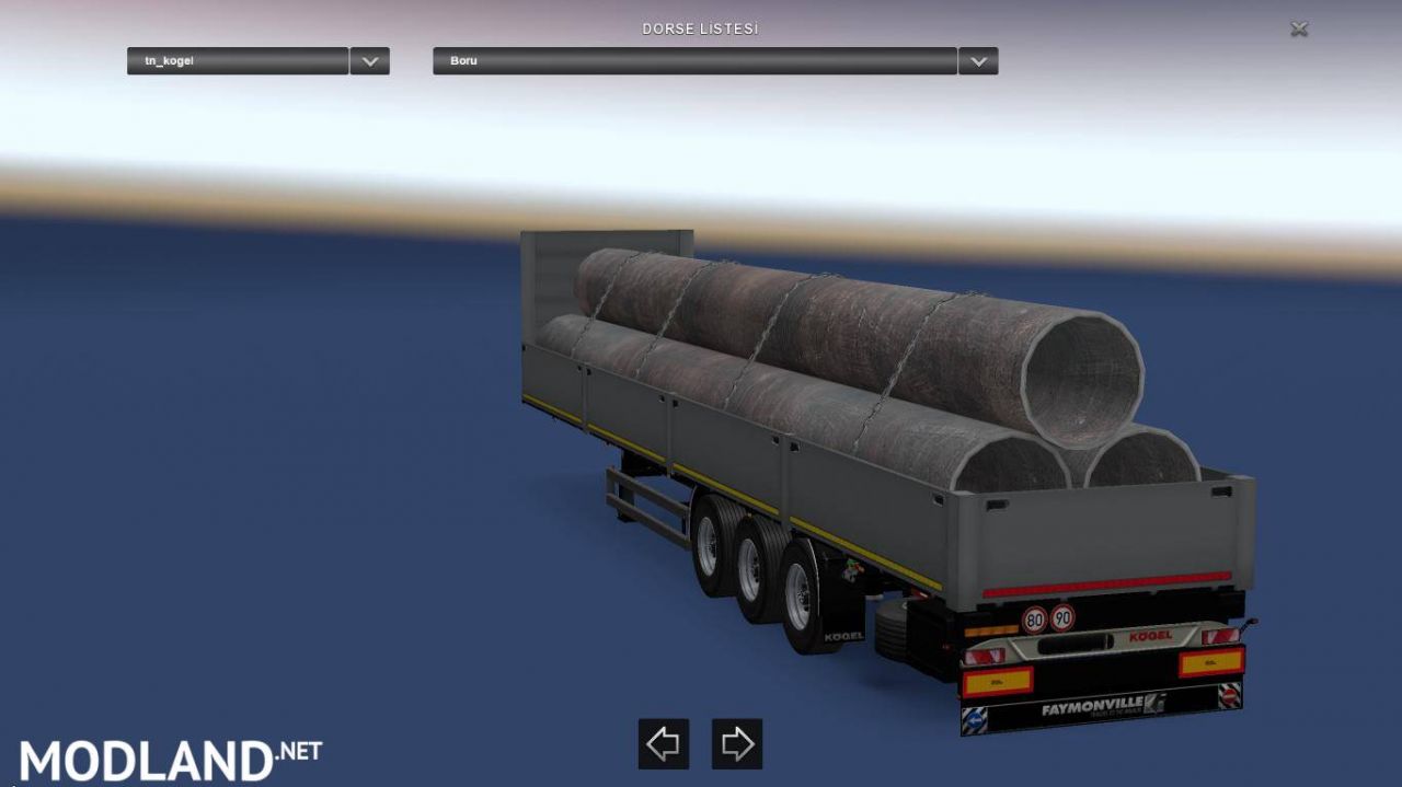 Kogel Flatbed Trailer Pack 1.28.x