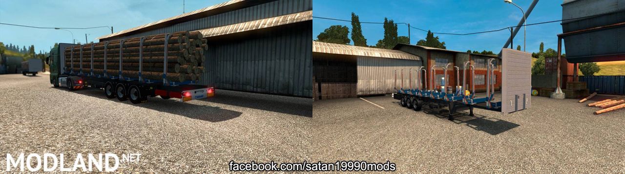 TMP - Krone logs trailer