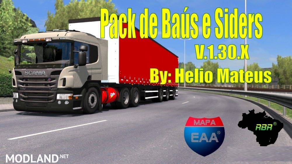 Pack of Trunks and Siders For version 1.30.X ETS2