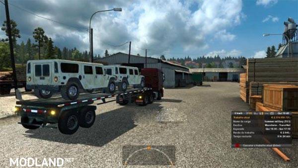 Military Hummer trailer