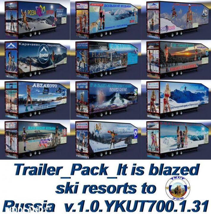 Pack trailers Ski resorts of Russia