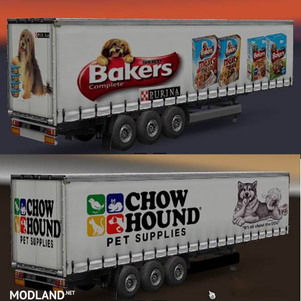 Pet Food Curtainside Trailers