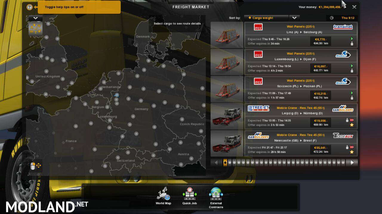 trailer 225 ton for ETS2