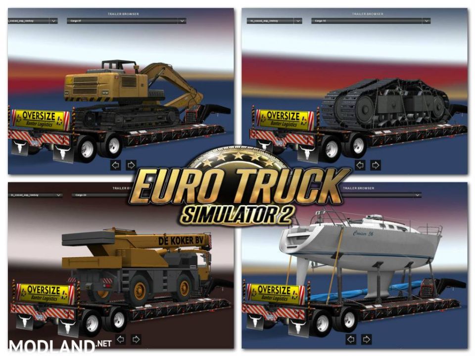 Overweight trailer pack v2 for ETS2