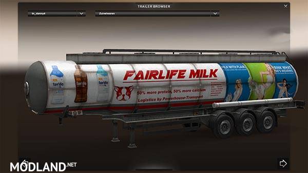 Powerhouse Fairlife milk trailer